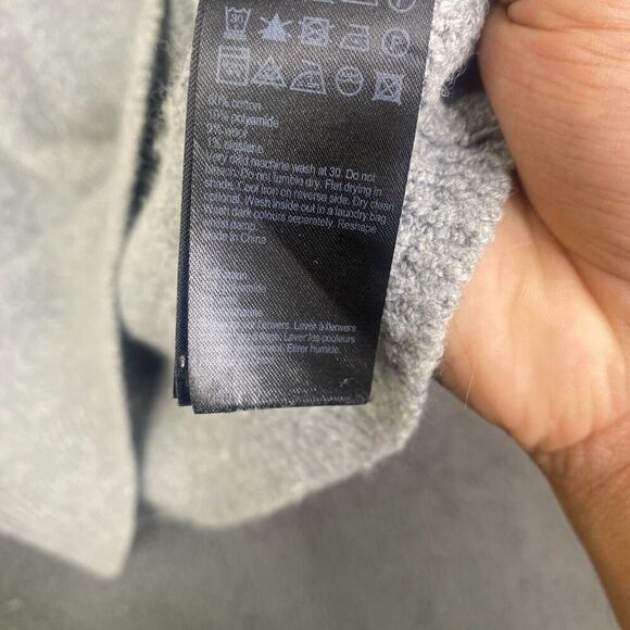 Allsaints Tolnar Crew Jumper Wool Cotton Blend Blend Grey Size M - Picture 12 of 15